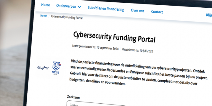  Nieuwe Cybersecurity Funding Portal maakt subsidies vinden eenvoudiger